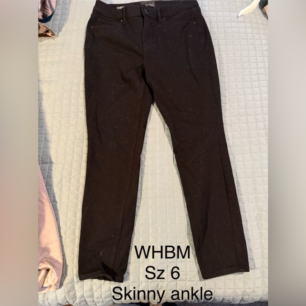 White House Black Market Black Skinny Ankle Jeans